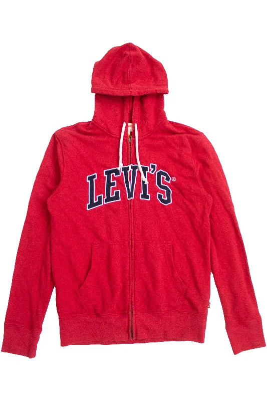 Levis - Zip Up Hoodie Hoodie with Hood Adjustable Protection