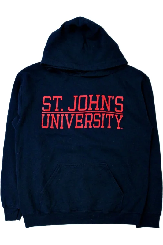 MV Sport - St. Johns University Hoodie Hoodie with Hem Detail Decorative Unique