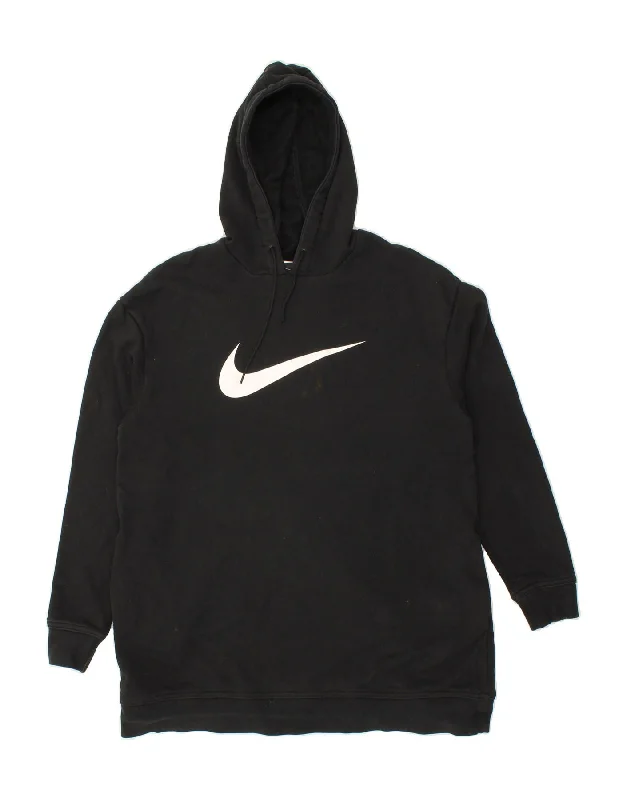 NIKE Mens Graphic Hoodie Jumper Small Black Cotton Hoodie with Set-In Sleeves Structured Classic NIKE Mens Graphic Hoodie Jumper Small Black Cotton Hoodie with Set-In Sleeves Structured Classic