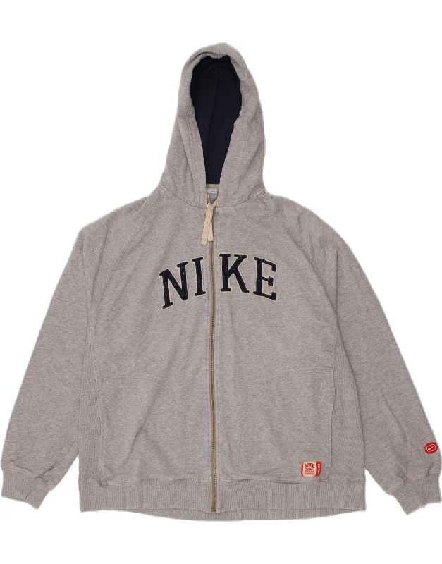 NIKE Mens Graphic Zip Hoodie Sweater UK 47/48 2XL Grey Hoodie with Slim Fit Tailored Modern NIKE Mens Graphic Zip Hoodie Sweater UK 47/48 2XL Grey Hoodie with Slim Fit Tailored Modern