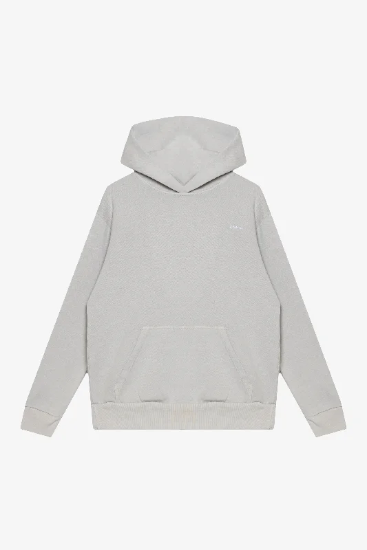 Peace Heavyweight Hoodie - Ash Hoodie with Hem Lace Feminine Delicate