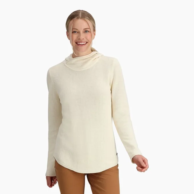 Women's Headlands Hemp Hoodie - Undyed Hoodie with Drawstring Waist Adjustable Fitted Women's Headlands Hemp Hoodie - Undyed Hoodie with Drawstring Waist Adjustable Fitted