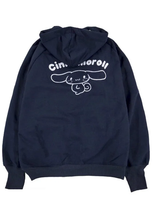 Sanrio Cinnamoroll Sherpa Zip Up Hoodie Hoodie with Print Artistic Unique