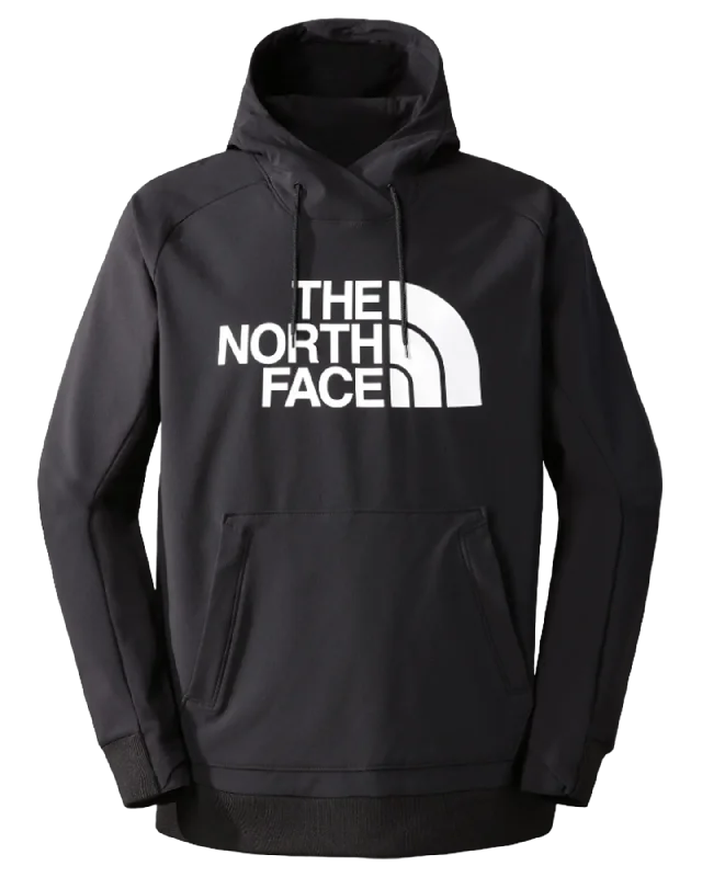 The North Face Men's Tekno Logo Hoodie - TNF Black / TNF White Hoodie with Typography Text Message The North Face Men's Tekno Logo Hoodie - TNF Black / TNF White Hoodie with Typography Text Message