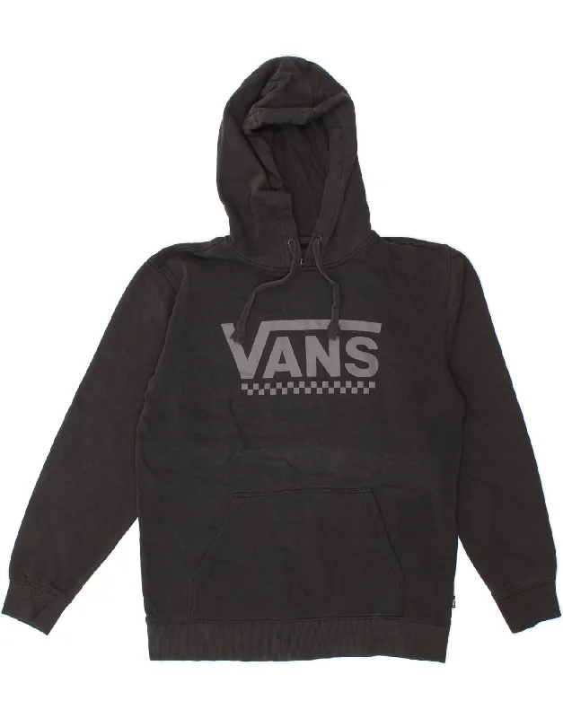 VANS Mens Graphic Hoodie Jumper Medium Black Cotton Hoodie with Logo Branding Identity VANS Mens Graphic Hoodie Jumper Medium Black Cotton Hoodie with Logo Branding Identity
