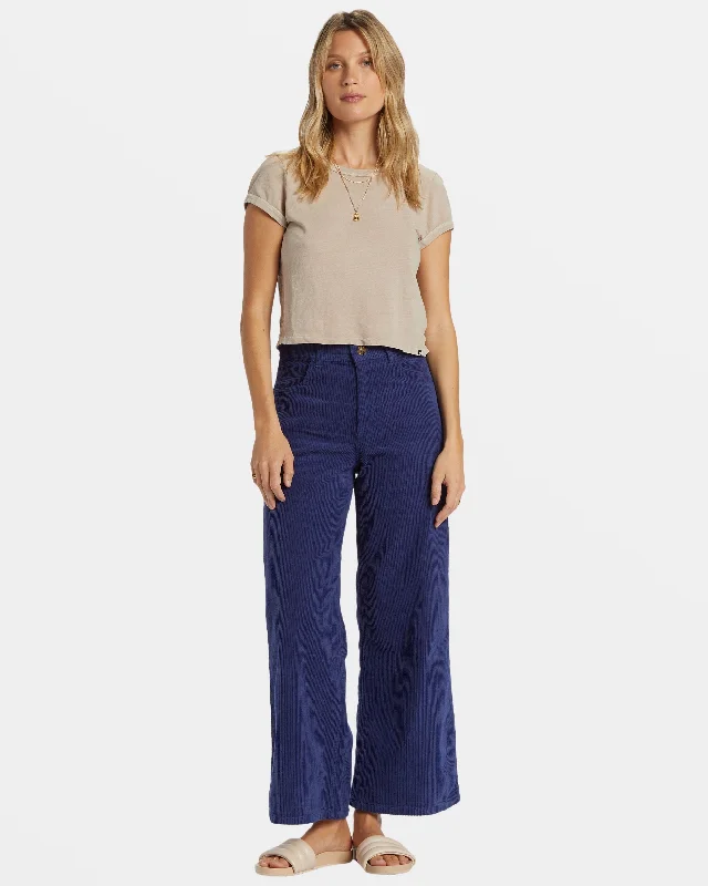 Be Free Corduroy Pants - I Sea Indigo Cozy Knit Pants
