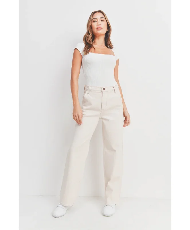 JBD - Tessa Utility Pants Chic Wool Trousers