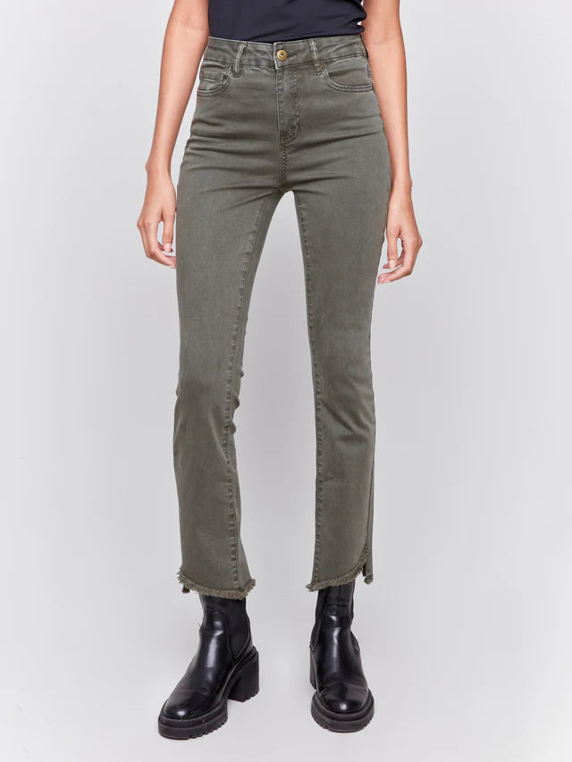 Colored Asymmetrical Leg Pant Sleek Black Pants