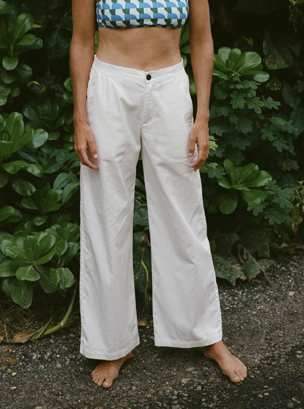 Comfy Palazzo Pants - Blanc De Blanc Trendy Work Pants