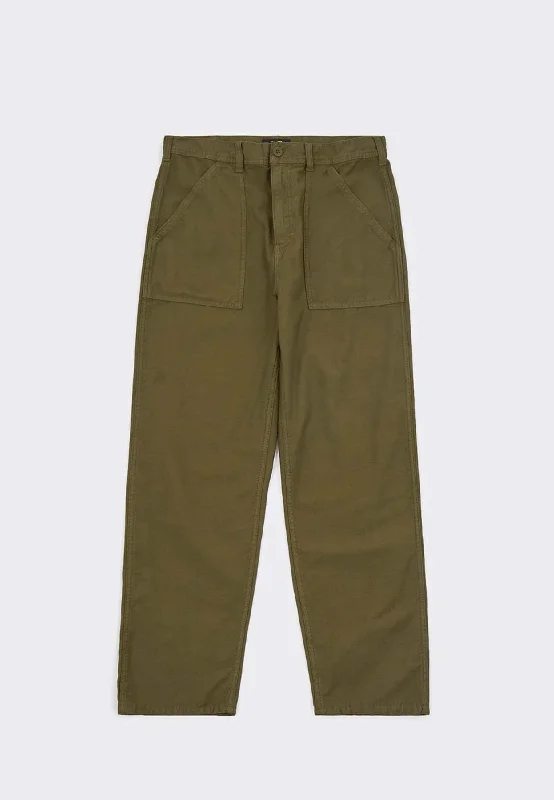 Fat Pant - Olive Sateen Soft Stretch Pants