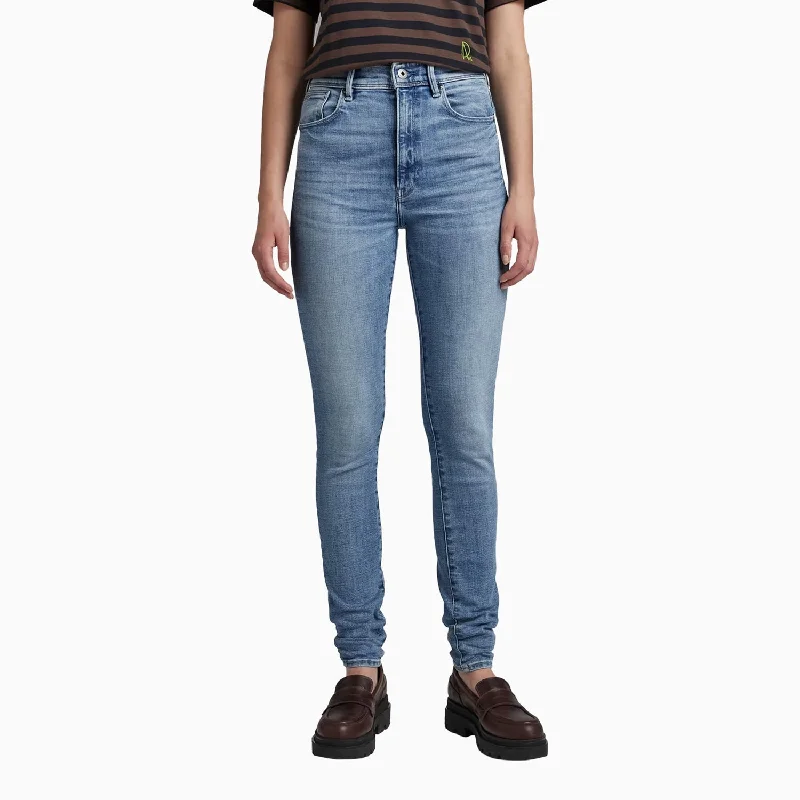 Women's Kafey Ultra High Skinny Denim Pant Chic Wool Trousers