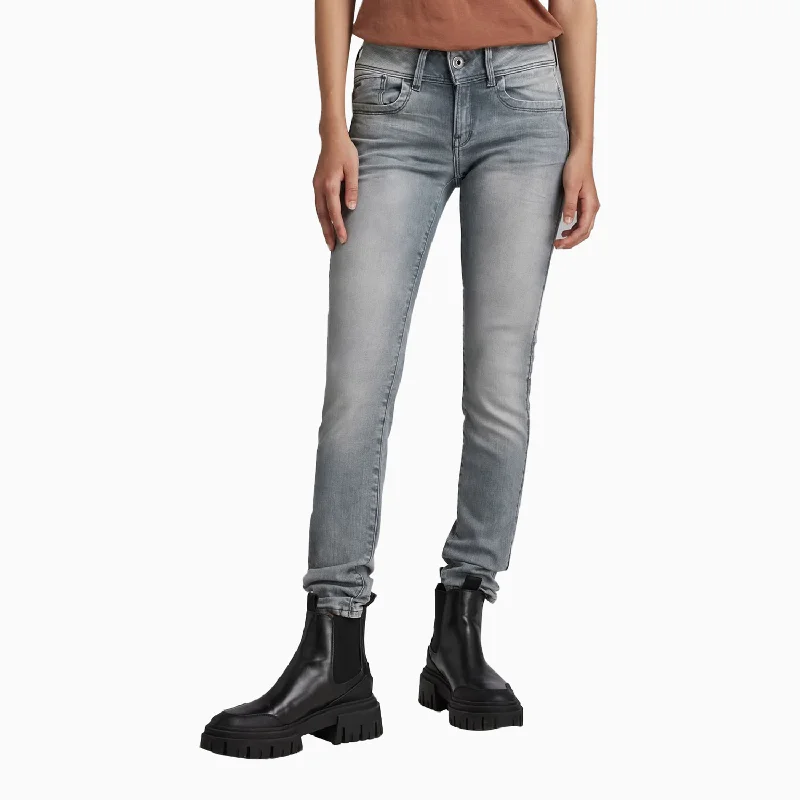 Women's Lynn Mid Skinny Denim Pant Formal Wide-Leg Pants