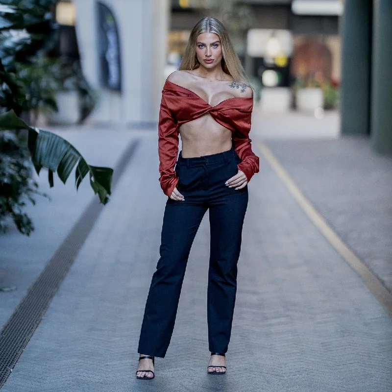 Impact Straight Leg Pants - Black Cozy Lounge Pants