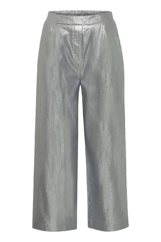 Jovie Pants Silver Casual Wide Pants