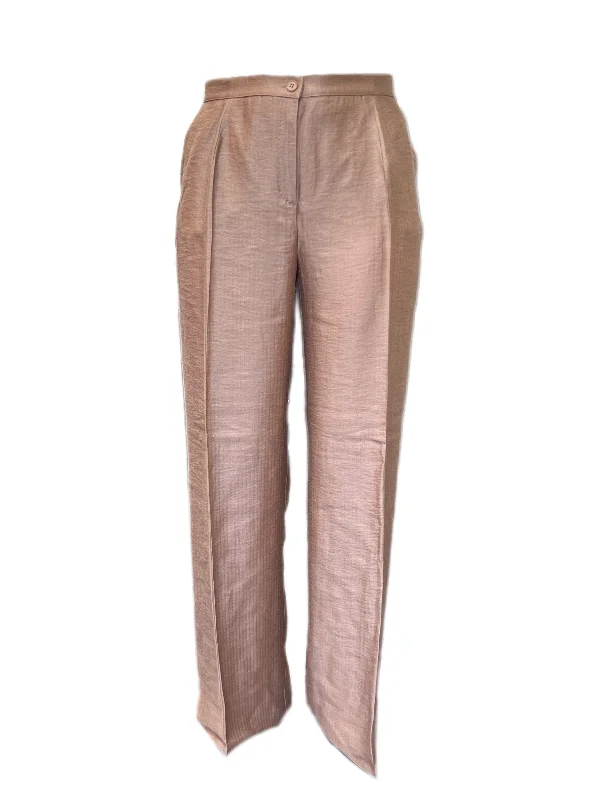 Marina Rinaldi Women's Brown Rapallo Mid Rise Straight Pants NWT Comfortable Maternity Pants