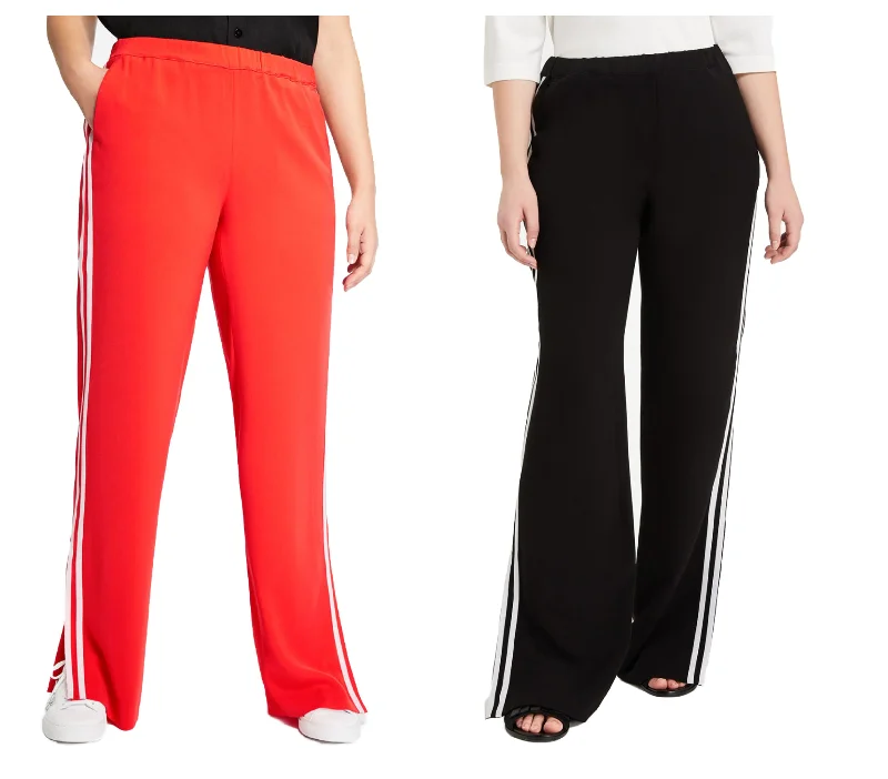 MARINA RINALDI Women's Renata Side Stripe Pants $655 NWT Comfortable Jogging Pants