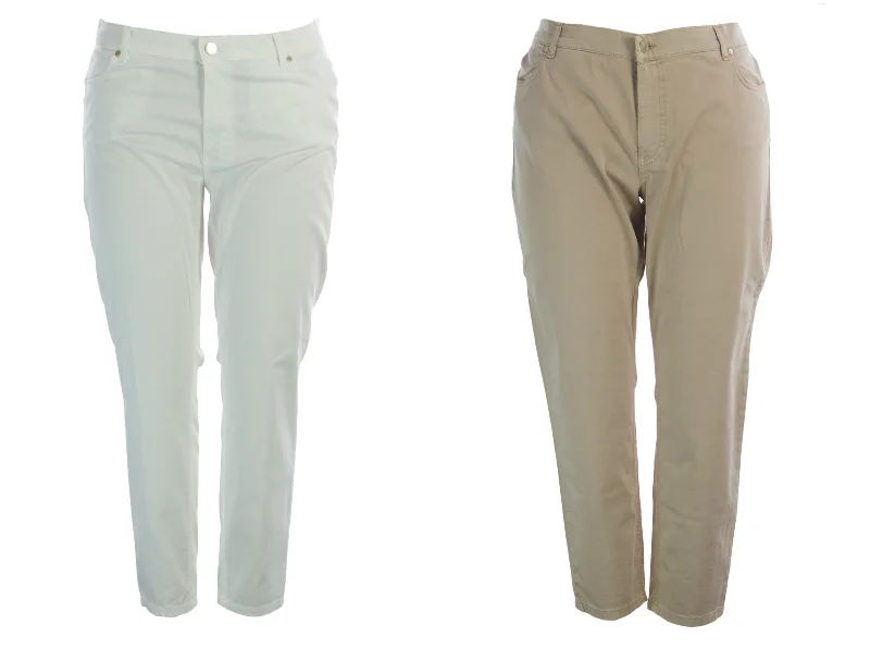 MARINA RINALDI Women's Rosa Straight Leg Pants $320 NWT Classic Straight-Leg Pants