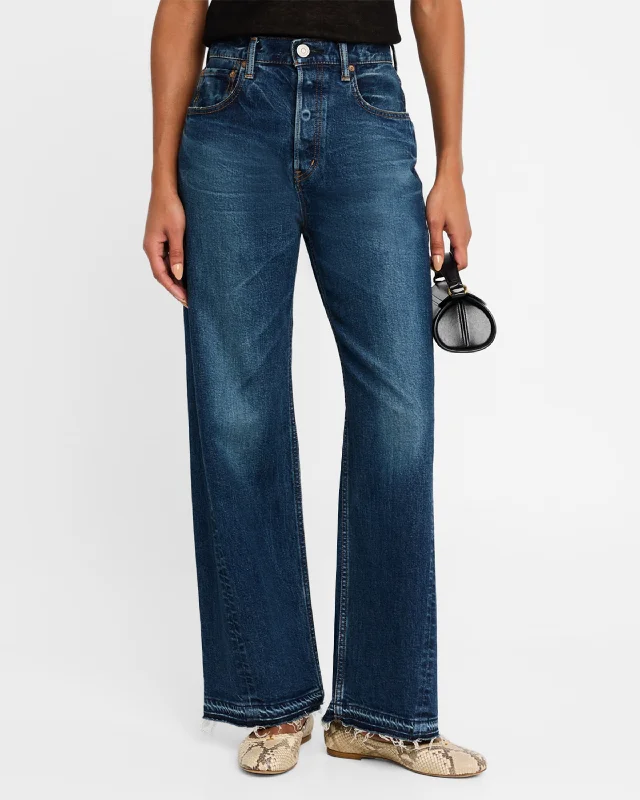 MOUSSY MV Espanola Wide Pants Casual Plaid Pants