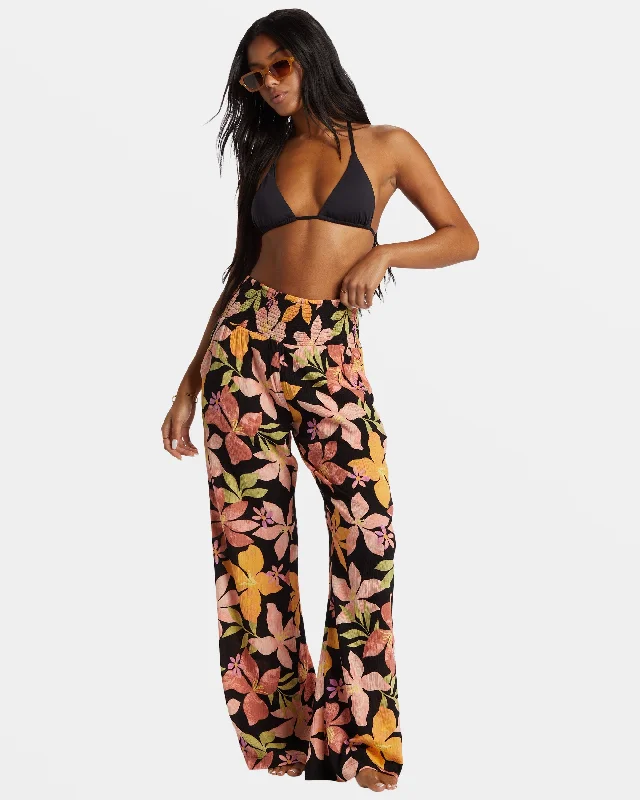 New Waves 2 Wide-Leg Pants - Kiss The Earth Trendy Velvet Pants