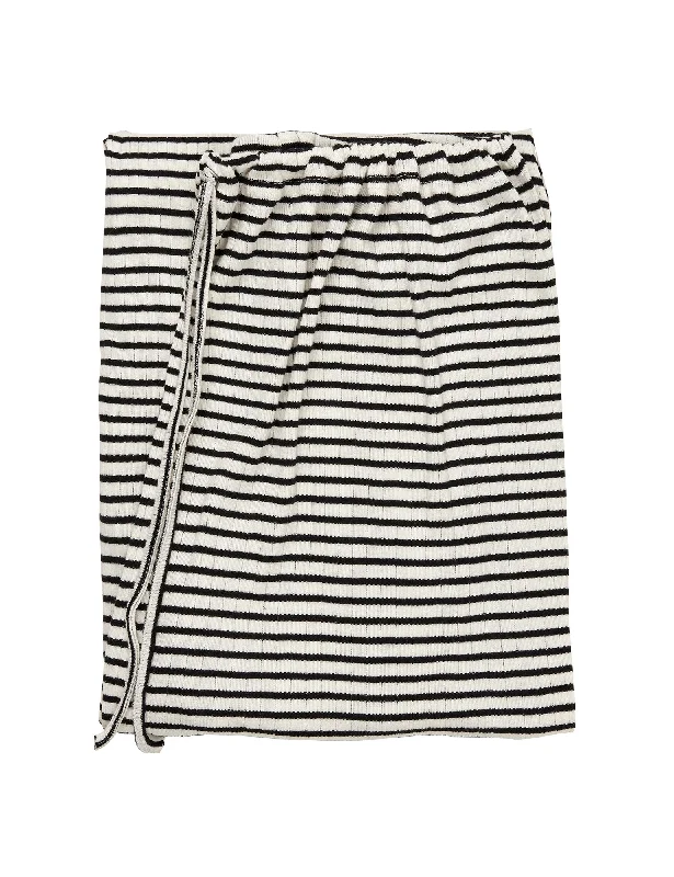 NPS Nova Pants NPS Stripes, Ecru/Black Warm Wool Trousers