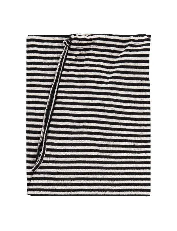 NPS Nova Pants Wool, Black/Ecru Stripe Classic Straight Pants