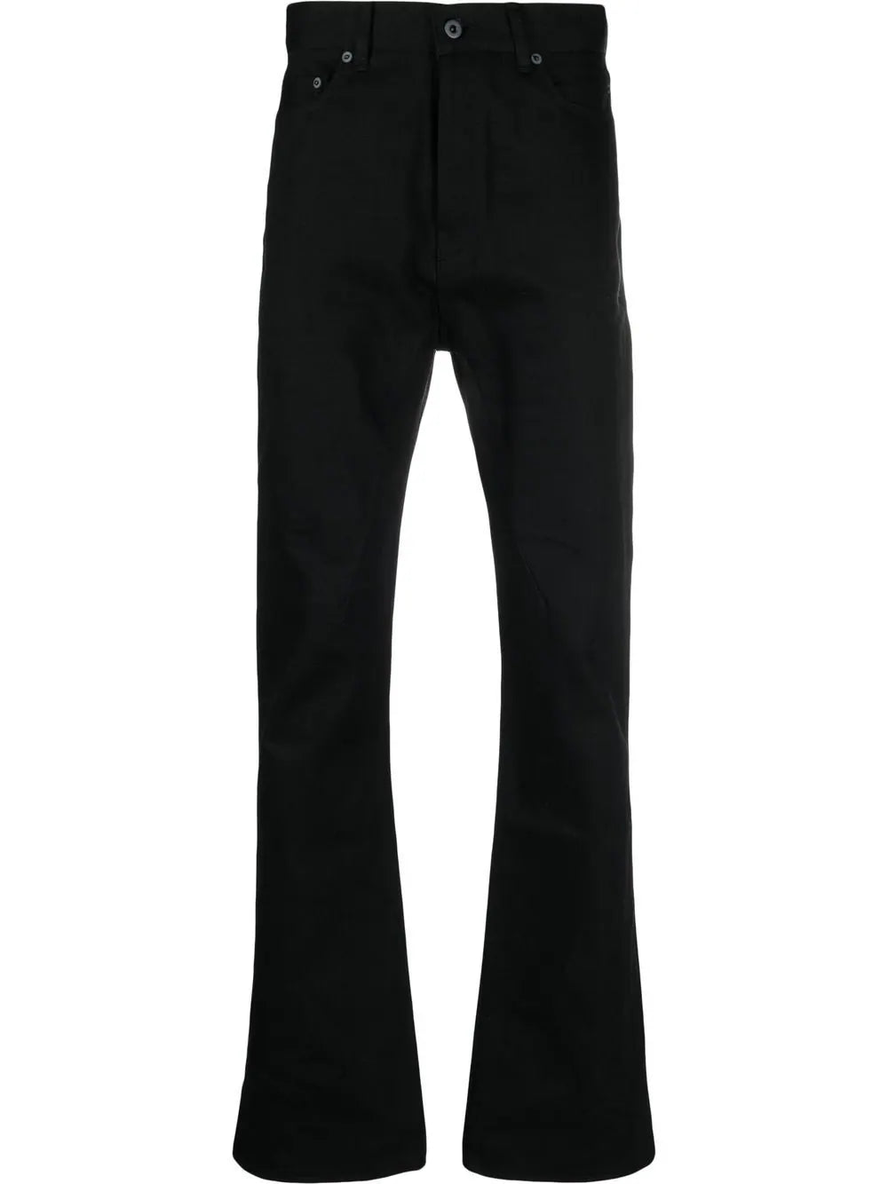 Rick Owens Womens Woven Pants Jim Cut Blck Slim-Fit Leggings