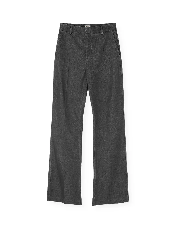 Soft Denim Perry Pants, Black Melange Chic Black Leggings