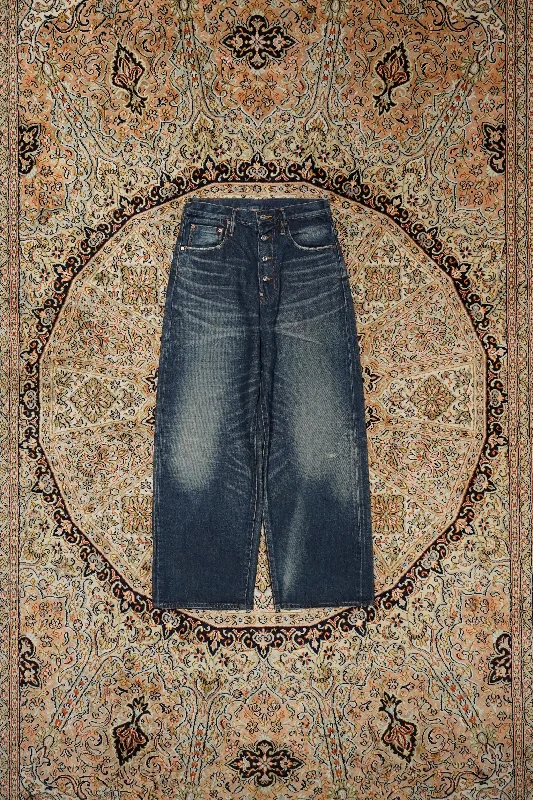 SUGARHILL MUSTY CLASSIC DENIM PANTS (FADED INDIGO) Comfortable Jogger Trousers