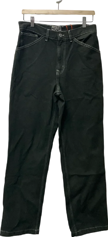 Superdry Green Contrast Carpenter Pants W26 Soft Stretch Leggings