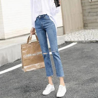 Women Ankle Length Capri Pants Classic Stretch Pants