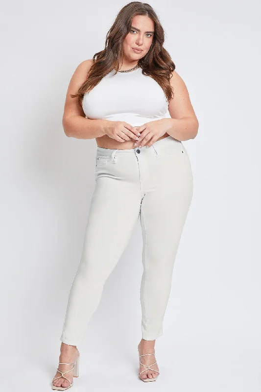 Women's Plus Hyperstretch  Forever Color Pants, Vanilla Cream Fashionable Work Pants