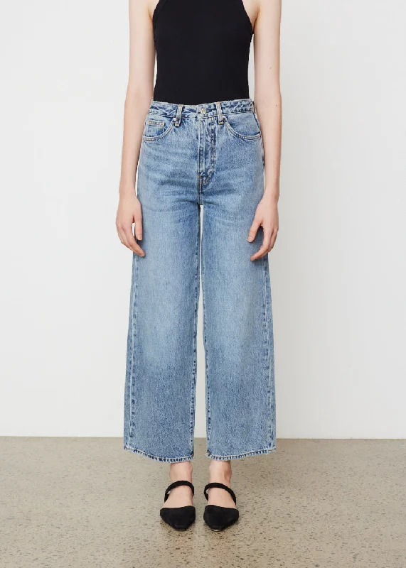Flare Jeans 32" Trendy Vintage Denim Jeans