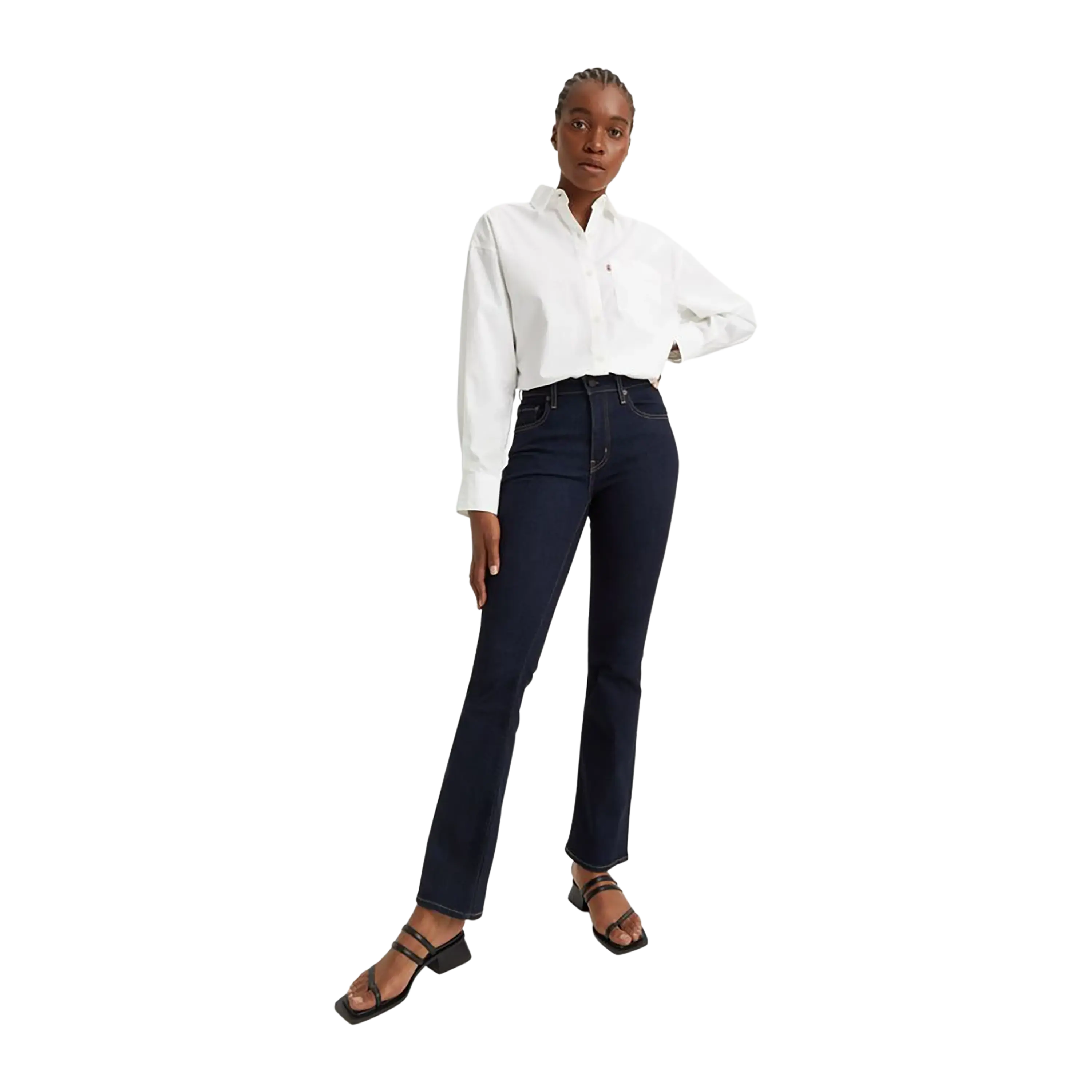Levi's 725 High Rise Boot Cut Jeans Casual Skinny Fit Jeans
