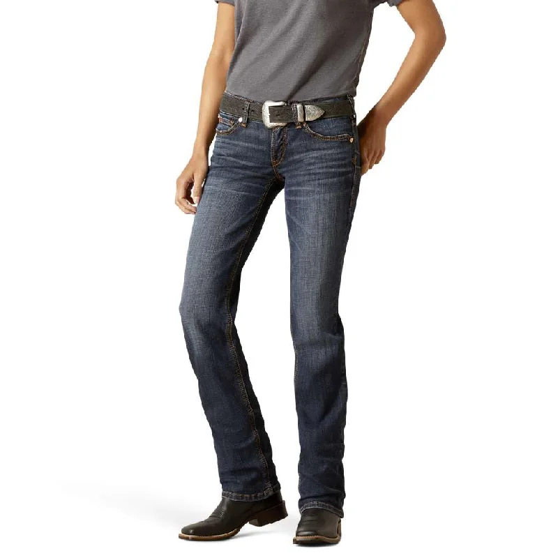 Ariat Ladies Charly Florida Regular Low Rise Straight Jeans Casual Bootcut Ripped Jeans