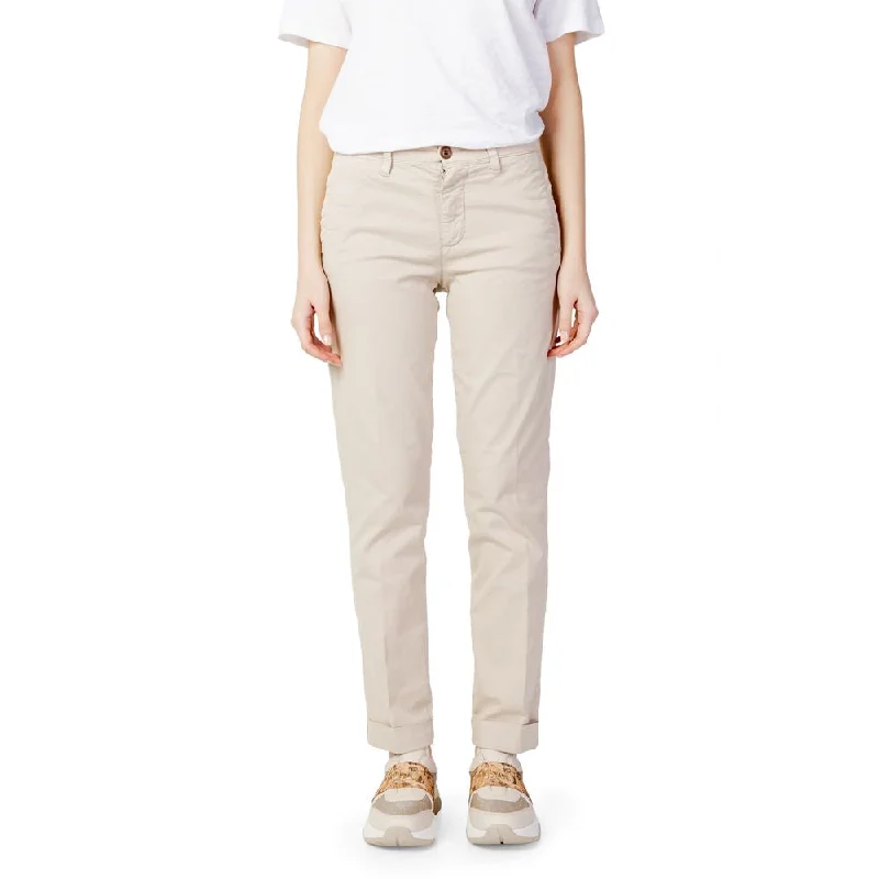 Beige Cotton Jeans & Pant Casual Light Wash Jeans