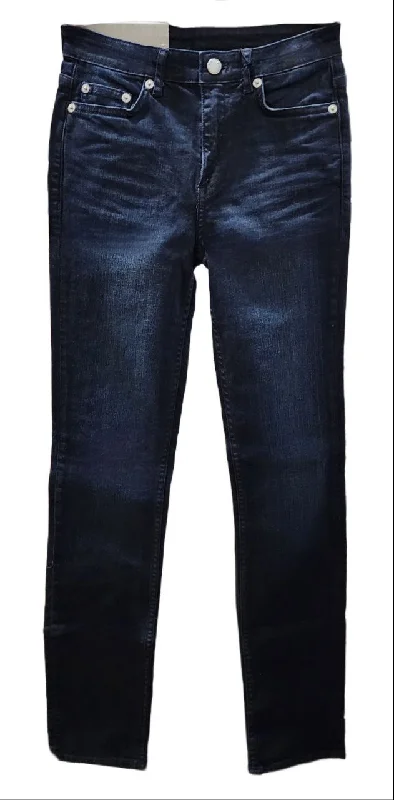 BLK DNM Women's Scott Blue High Rise Slim Skinny Denim Jeans 24x32 NWT Fashionable Raw Hem Bootcut Jeans BLK DNM Women's Scott Blue High Rise Slim Skinny Denim Jeans 24x32 NWT Fashionable Raw Hem Bootcut Jeans