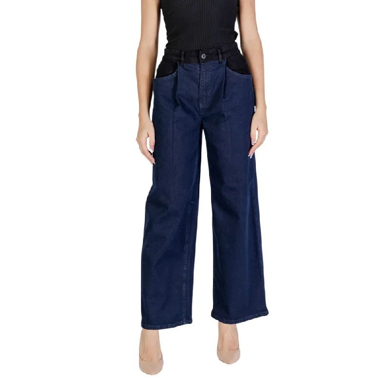 Blue Cotton Jeans & Pant Fashionable Slouchy Fit Jeans
