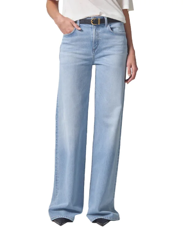 Loli Low Rise Baggy Jean in Neroli Comfortable Flare Leg Jeans