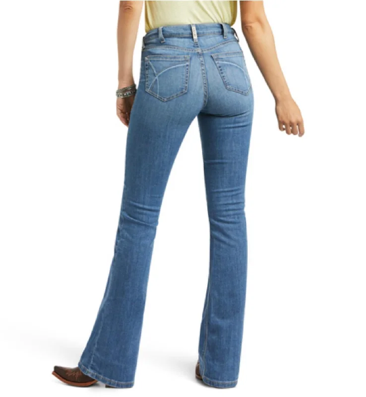 Ariat Women's REAL High Rise Daniela Boot Cut Jeans 10039602 Fashionable Raw Hemmed Jeans Ariat Women's REAL High Rise Daniela Boot Cut Jeans 10039602 Fashionable Raw Hemmed Jeans