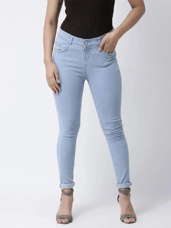 Hangup Women Slim Solid Women Jeans-Ladies_SkyBlueJeans Fashionable Raw Hem Bootcut Jeans Hangup Women Slim Solid Women Jeans-Ladies_SkyBlueJeans Fashionable Raw Hem Bootcut Jeans