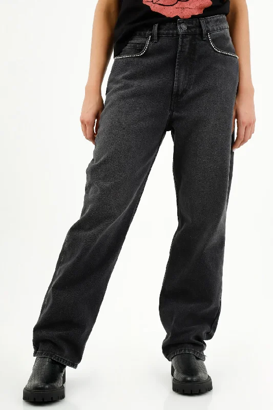 Women's Embellished Jeans Trendy Skinny Fit Jeans