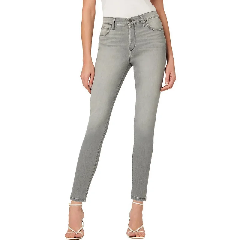 Joe's Womens High-Rise Ankle Skinny Jeans Stylish Stone-Wash Denim Jeans
