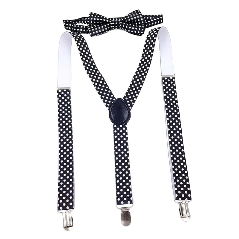 Maxbell Kids Suspender Bowtie Set Elastic Adjustable Braces for Party Trousers Jeans Trendy Button-Up High-Waist Jeans Maxbell Kids Suspender Bowtie Set Elastic Adjustable Braces for Party Trousers Jeans Trendy Button-Up High-Waist Jeans