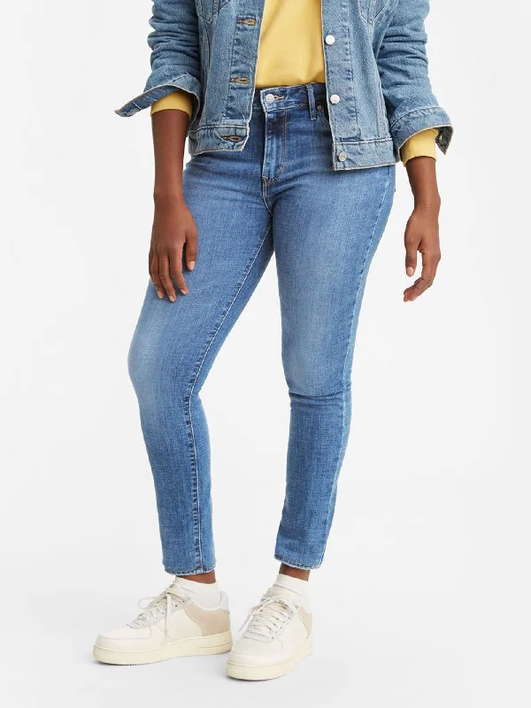 721 High Rise Skinny Fit Jeans Elegant Dark-Wash Bootcut Jeans