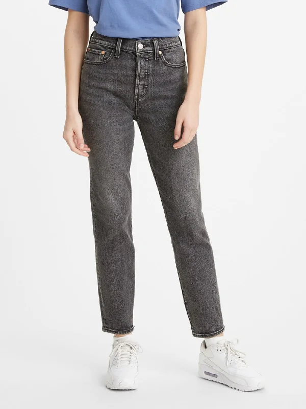 Wedgie Icon High Rise Tapered Straight Fit Jeans Chic Cropped Jeans
