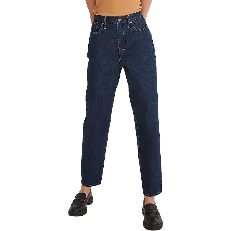 Madewell Womens Baggy Dark Wash Tapered Leg Jeans Stylish Tapered Fit Jeans
