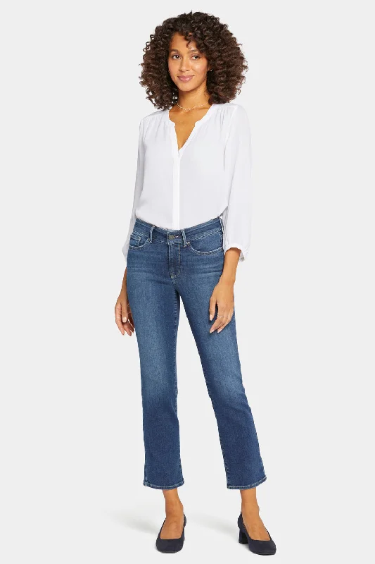 Marilyn Straight Ankle Jeans - Dimension Comfortable Faded High-Rise Jeans