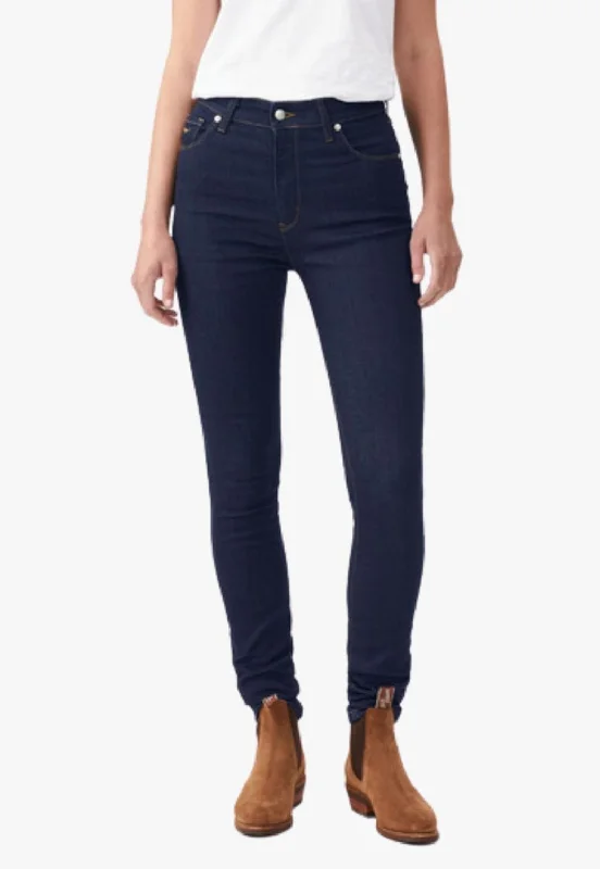 R.M. Williams Womens Albury Jean Trendy Button-Up High-Waist Jeans