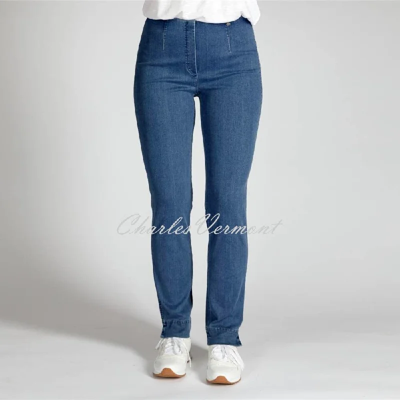 Robell Marie Jean 51639-5448-64 (Blue Denim) - SHORTER LENGTH 29" Trendy Skinny Fit Jeans Robell Marie Jean 51639-5448-64 (Blue Denim) - SHORTER LENGTH 29" Trendy Skinny Fit Jeans