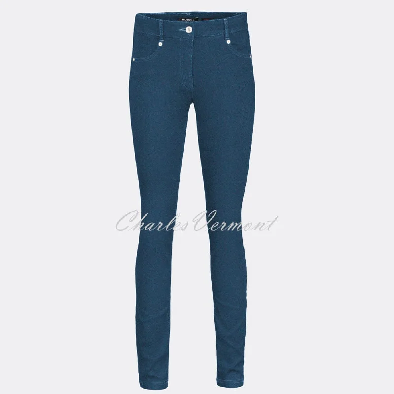 Robell Star Full Length Jean 51601-5448-64 (Denim Blue) Trendy Plus Size Jeans